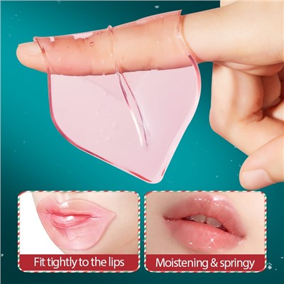 Коллагеновая маска-патч для губ с Клубникой Sadoer, серия "Новый Год"