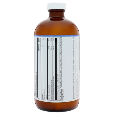 LifeTime Vitamins, Цитрат кальция и магния, Клубника, 16 ж. унц. (473 мл)