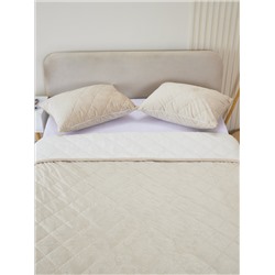 Набор покрывало и чехлы на подушку - Кристалл, цвет кремовый