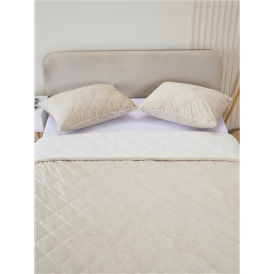 Набор покрывало и чехлы на подушку - Кристалл, цвет кремовый