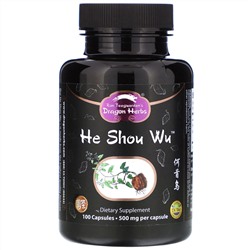 Dragon Herbs, He Shou Wu, 500 mg, 100 Capsules