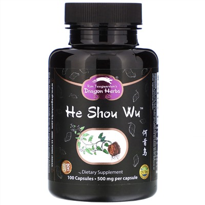 Dragon Herbs, He Shou Wu, 500 mg, 100 Capsules