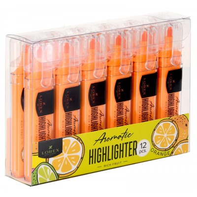 Текстовыделитель 1-3,5мм "Aromatic" неон оранжевый LXTMA-RFO LOREX
