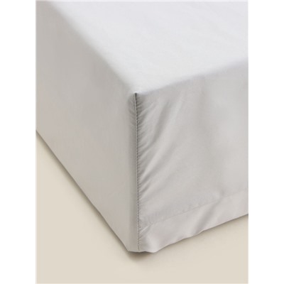 Простыня на резинке 1.5-спальная SL Home, 140×200+30 см, серая, перкаль