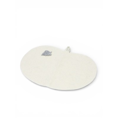 Набор для бани и сауны в косметичке, 3 предмета: шапка, рукавица, коврик, войлок