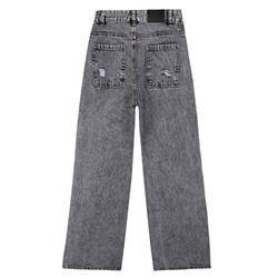 Брюки текстильные джинсовые для девочек