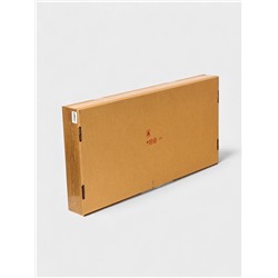 Плетёная корзина для белья с крышкой «Лён», 100 л, 43×32×80 см, графит