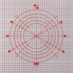 Коврик для выпечки и раскатки теста с разметкой, армированный, силикон, 50×40 см, красный