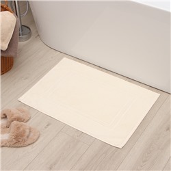 Коврик махровый «Этель» Classic, 50×70 см, хлопок 100%, молочный