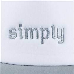 Кепка женская с сеткой Simply, серая, р-р 56