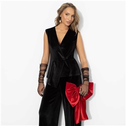 Жилет бархатный, Стильный лидер (чёрный бархат)