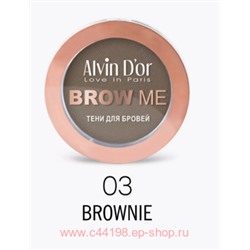Alvin D`or Brow me Тени для бровей тон 03 brownie
