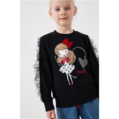 Толстовка трикотажная для девочек PLAYTODAY, 1240919
