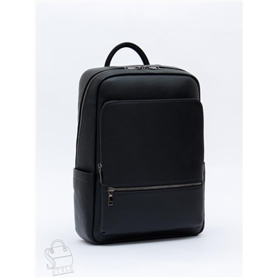 Рюкзак мужской кожаный 134119-161H black Heanbag в Новосибирске