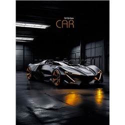 Тетрадь 80л. линия "Черное Авто" на гребне