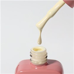 Гель лак для ногтей, однотонный, трехфазный, 10 мл, LED/UV, желтый (201)