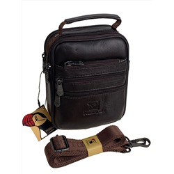 Сумка мужская из натуральной кожи, цвет коричневый