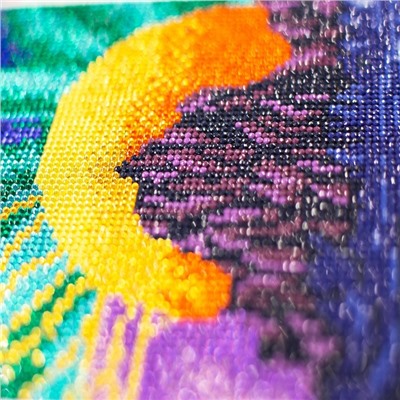 Алмазная мозаика с полным заполнением на холсте «Горы», 20×30 см