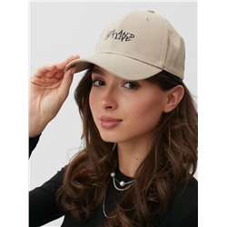 Бейсболка с надписями MINAKU, бежевая, размер 56-58