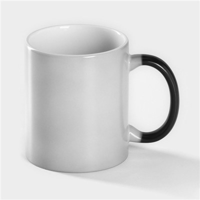 Кружка - хамелеон Доляна, 320 мл, керамика, чёрная