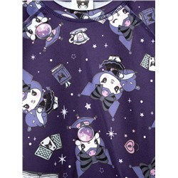 Термокомплект трикот. для девочек: фуфайка (футболка) с длин. рук, брюки