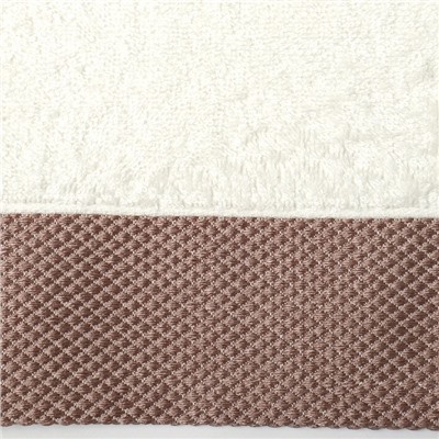 Полотенце махровое Love Life Honey, 70×140 см, хлопок 100%, молочное