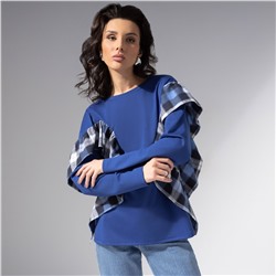 Лонгслив дизайнерский, Гардеробная магия (синий)