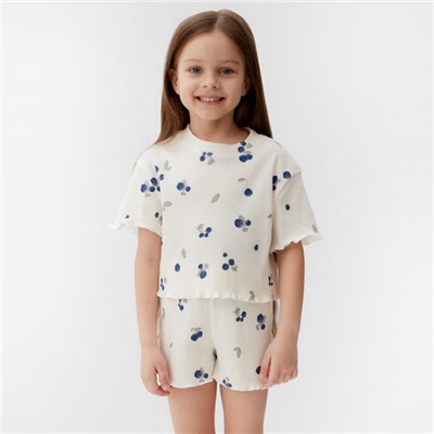 Пижама детская (футболка и шорты) KAFTAN Little berry р.38 (146-152)