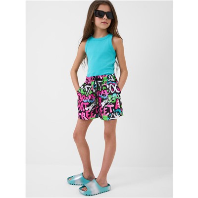 Шорты текстильные плавательные для девочек