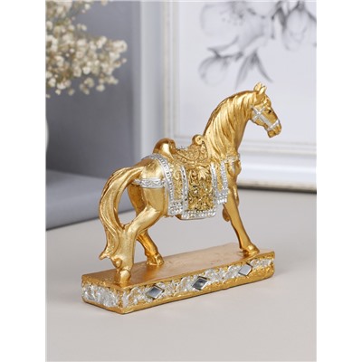 Статуэтка Лошадь 12 см / 9109 /уп 72/золото