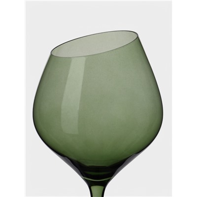 Бокал для вина Magistro «Иллюзия», 540 мл, 10×24 см, стекло, зелёное