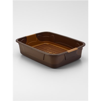 Туалет с сеткой, 44×33×11.5 см, капучино