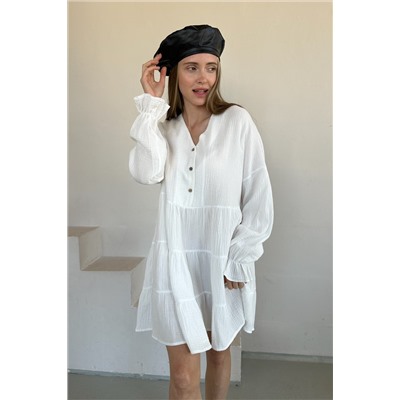 Платье муслин  FREEDOM007/07/Белый