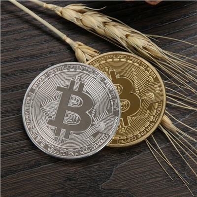 Биткоин сувенирная монета 9046197