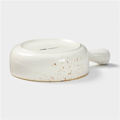 Кокотница Magistro «Церера», 500 мл, d=15 см, фарфор, белая