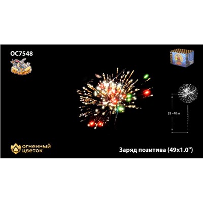 Фейерверк ОС7549 Заряд позитива (0,8" х 49)