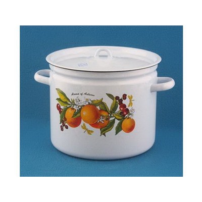 Кастрюля 12л эмаль Фруктовая фантазия С-1624