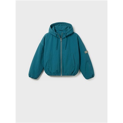 Куртка текстильная с полиуретановым покрытием для девочек (ветровка)