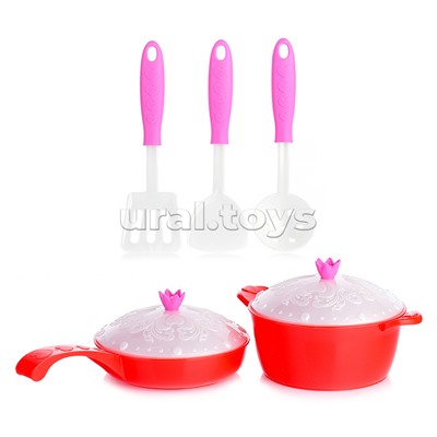 Набор посуды Кухонный сервис Волшебная Хозяюшка (7 предметов) в сетке