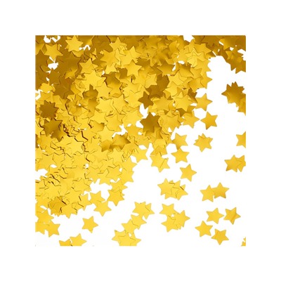 Конфетти «Звезда», сусальное золото, хром, 1.5 см, 50 г