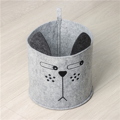 Органайзер для хранения Funny «Котяра», 24×24×22 см, 8 л, серый