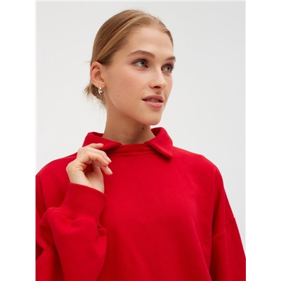 Свитшот женский MINAKU: Casual Collection, красный, размер 44