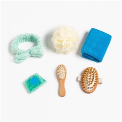 Набор подарочный «Этель» Soap party, полотенце, мочалка, расчёска