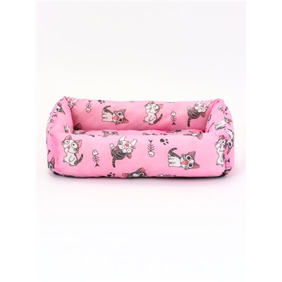 Лежанка для кошек, 40×30×15 см, розовая