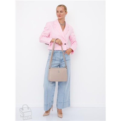 Сумка женская кожаная 0529C apricot Polina&Eiterou в Новосибирске