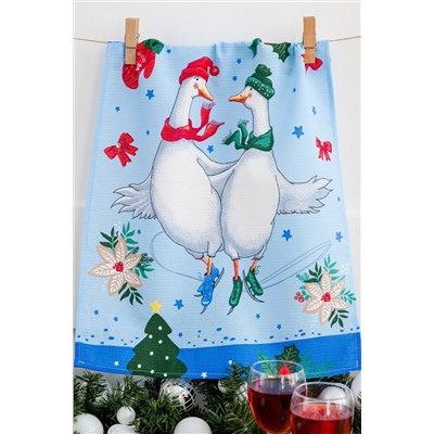 Натали Полотенце Набор кухонных полотенец Зимний день