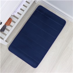 Коврик для ванной и туалета SAVANNA Memory foam, 50×80 см, синий