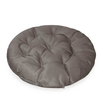 Подушка круглая на кресло непромокаемая D=60 см, цвет серый, грета 20%, полиэстер 80%