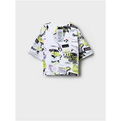 Фуфайка трикотажная для девочек (футболка)