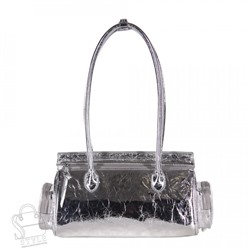 Сумка женская кожаная 3350Q silver Polina&Eiterou